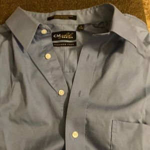 Men’s long sleeve blue dress shirt